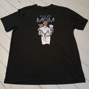 George Black Short Sleeve Tee with Graphic Design